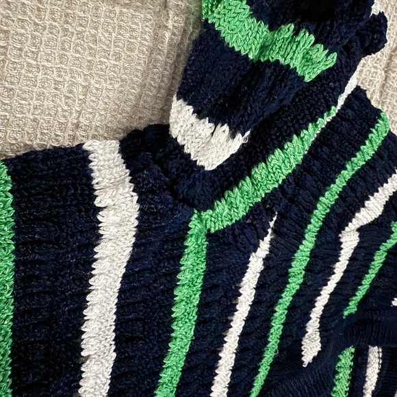 WHBM Long Sleeve Stripe V-Neck Pullover Sweater - Picture 8 of 11